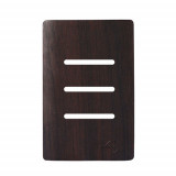 Placa p/ 3 Interruptores 4x2 - Novara Tabaco